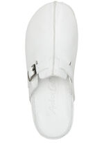 Andrea Conti klomp gemaakt van zacht nappaleer WIT