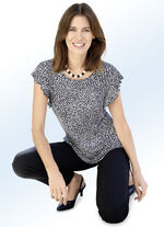 Shirt met korte volantmouwen 