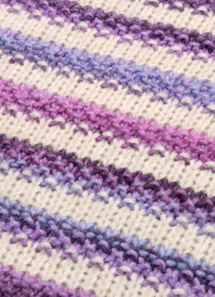 Trui met gestreept dessin 