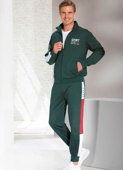 Vrijetijdspak met elastische beenmanchetten 