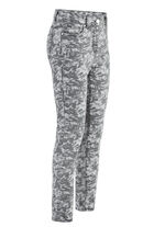 Jeans met camouflagepatroon ANTRACIET GRIJS