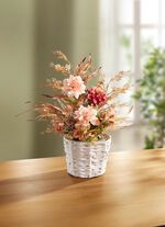 Dahlia-arrangement in een pot 