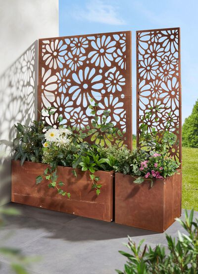 plantenbak met trellis 
