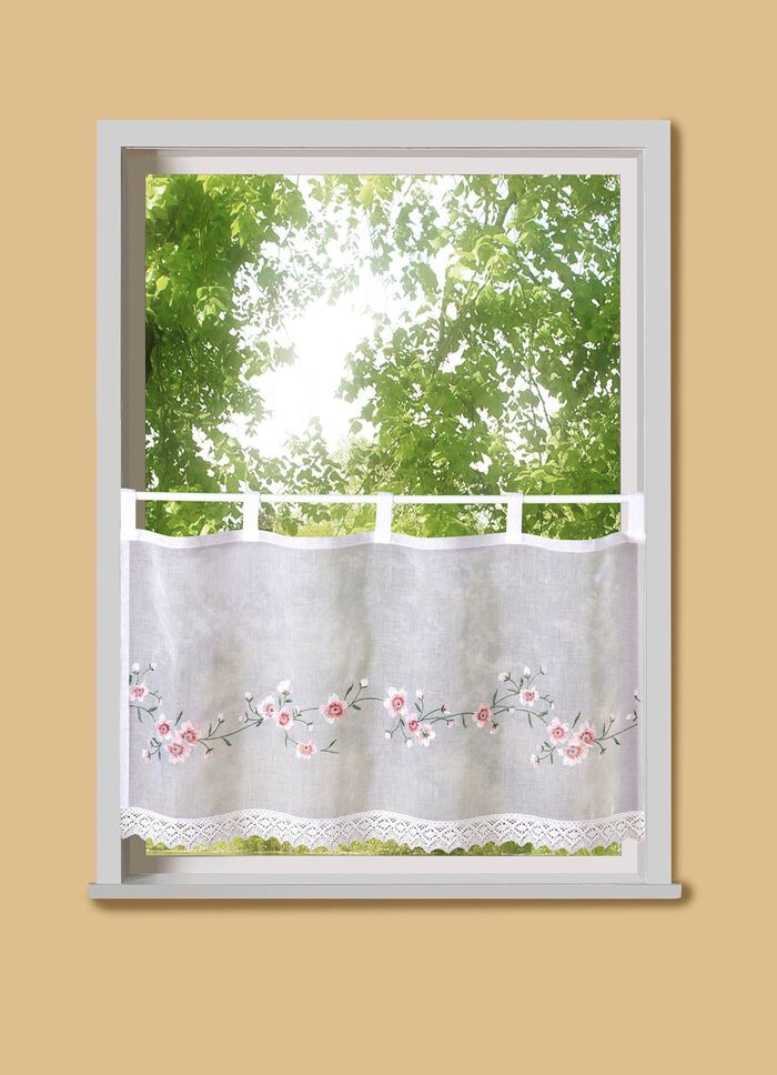 Korte gordijnbloembloesems met lussen 