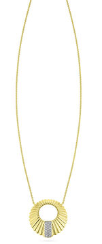 Prachtige ketting met 18 diamanten 