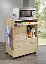 Keukentrolley met uitschuifbaar werkblad EIK SONOMA