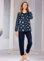 Pyjama met elastische arm- en beenmanchetten 