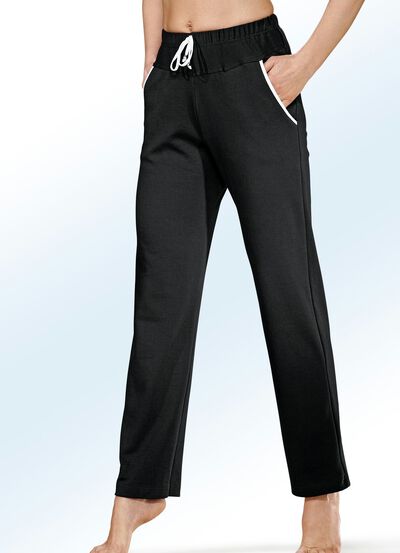 Broek met comfortabele elastische tailleband 
