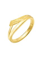 Vergulde zilveren damesring 