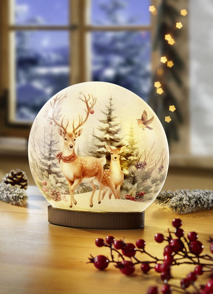 Lamp met hertenmotief 