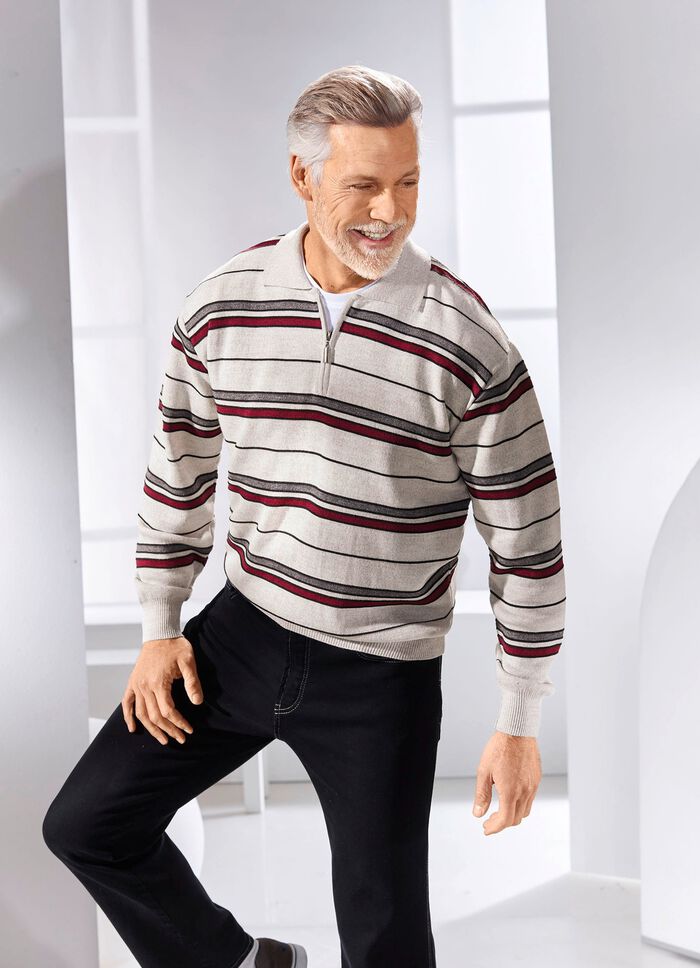 Polotrui met korte ritssluiting in 2 kleuren 