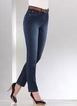 Jeans met mooie borduursels en glinsterende strass-steentjes 