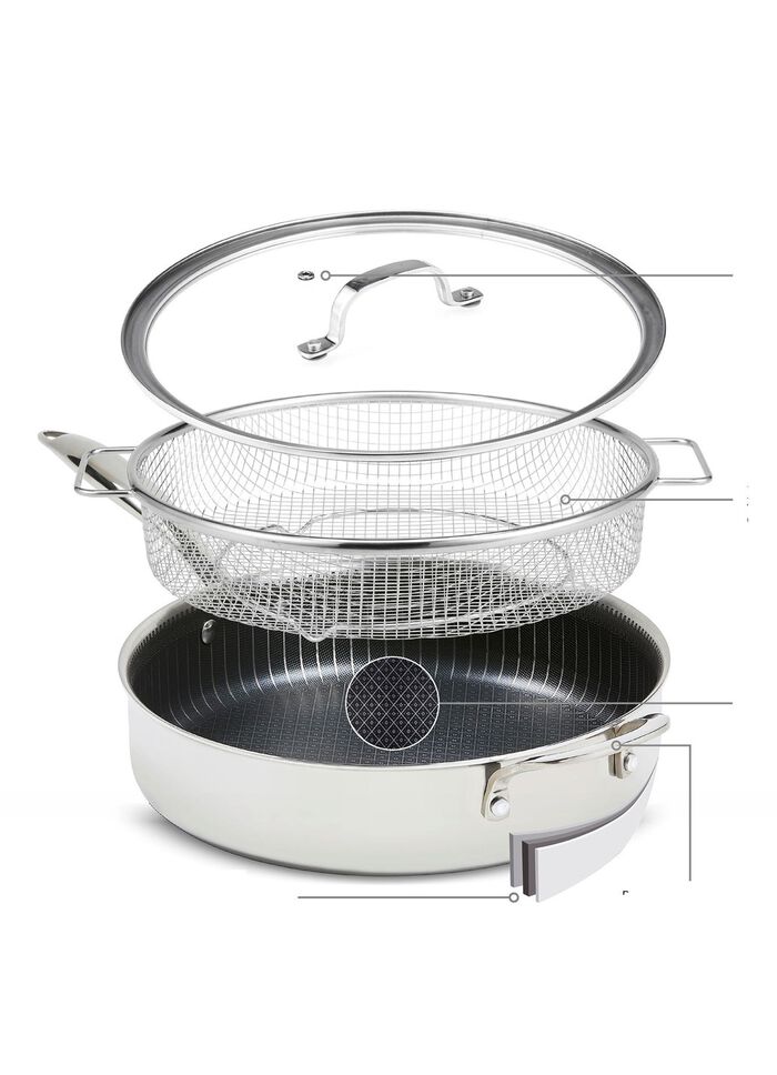 Livington Titan Pannen en kookpotten ROESTVRIJ STAAL