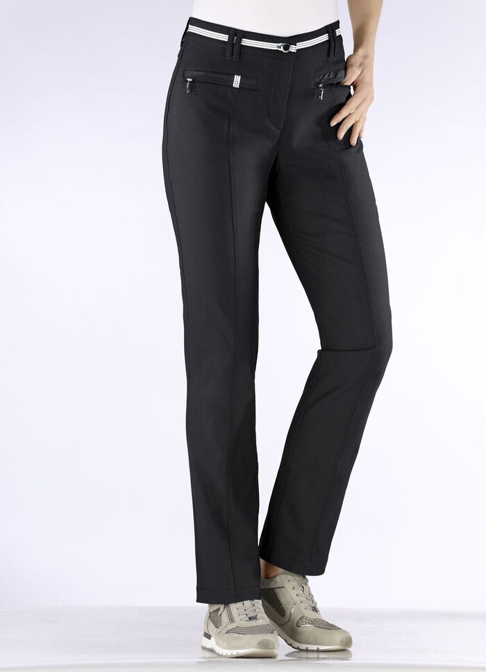 Broek met sportieve chic ZWART