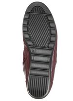 ELENA EDEN, gevoerde dames enkellaarsjes, winterschoenen, breedte G, met rits BORDEAUX