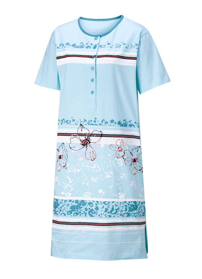 Set van twee nachthemden met geplaatste print op de voorkant 