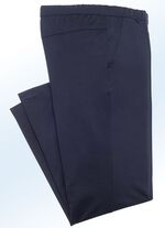 "Klaus Modelle" instapbroek met brede elastische tailleband in 6 kleuren MARINE