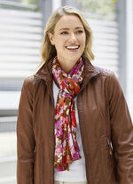 Sjaal met fantasiebloesemmotief 