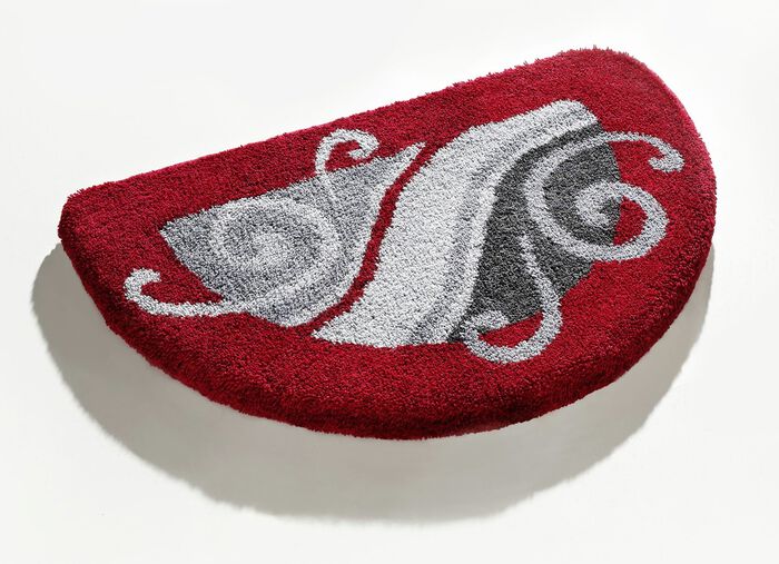 Badkamerset met 20 mm poolhoogte van Grund ROOD-GRIJS