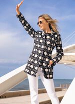 Blazer met interessante halslijnoplossing 