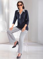 Broek met een expressief design 