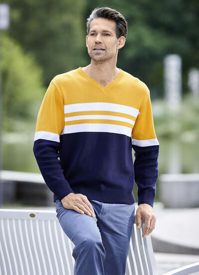 Modieuze V-hals trui 