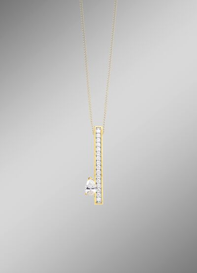 Interessante hanger met zirkonia 