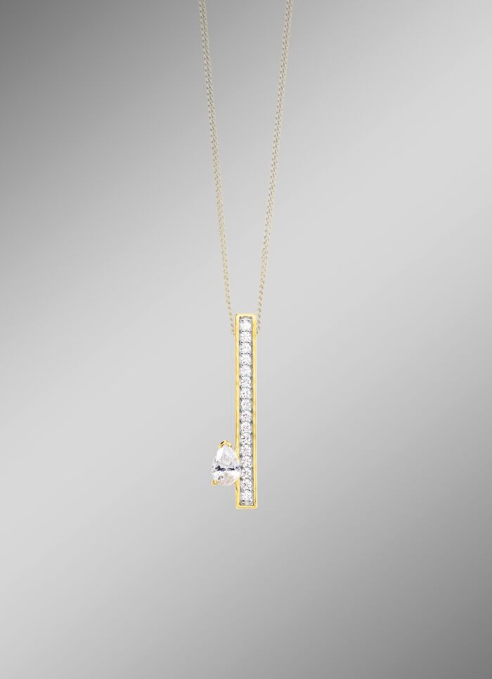 Interessante hanger met zirkonia 