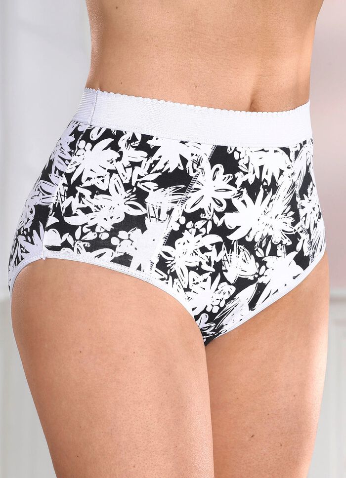 Vierpack corrigerende slips met verstevigde buikzone 