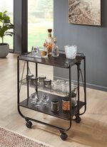 Opvouwbare serveerwagen met metalen frame 