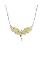 Halsketting met engel hanger 