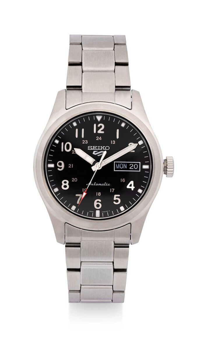 Roestvrijstalen automatisch herenhorloge van Seiko 