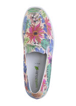 Waldläufer pantoffels van gecoat textiel met bloemenprint VEELKLEURIG