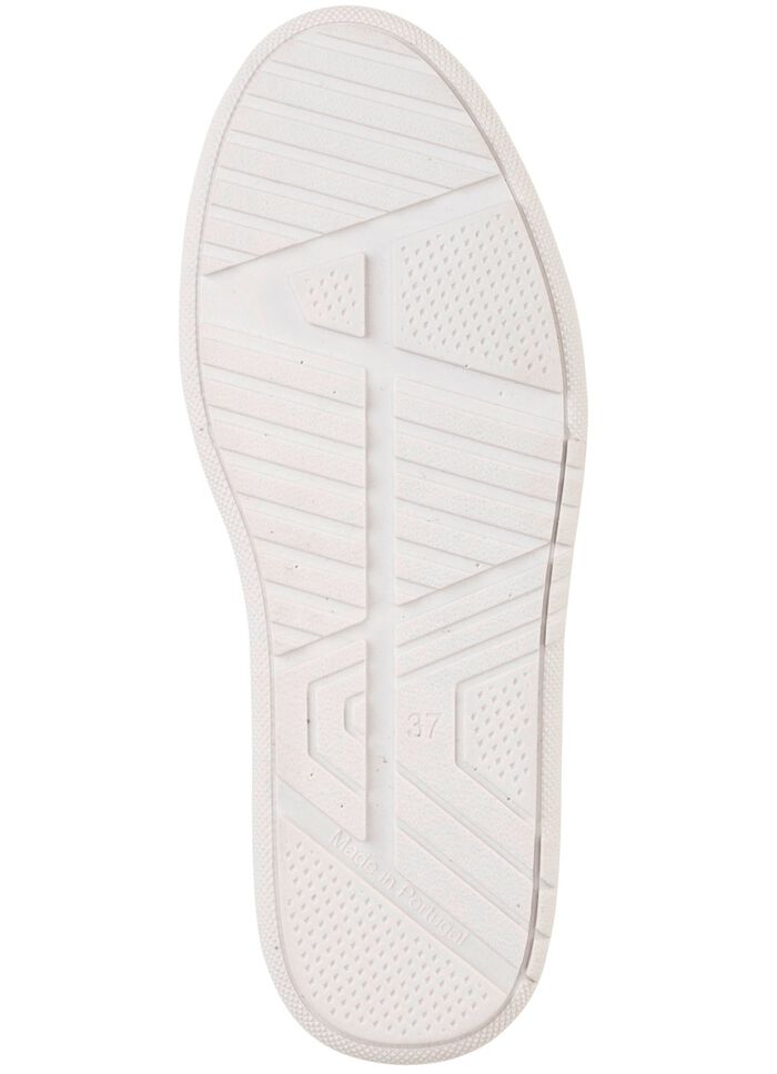 ELENA EDEN veterschoen met velours afwerking NATUURWIT