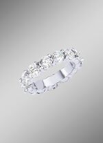 Eternity ring met diamanten met ca. 16 diamanten 