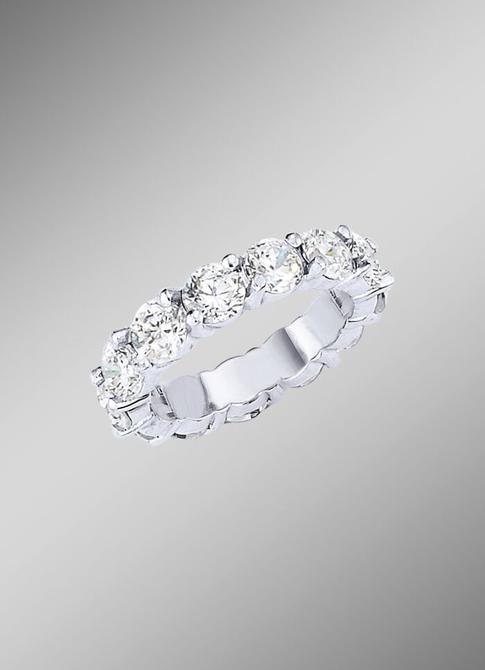Eternity ring met diamanten met ca. 16 diamanten 
