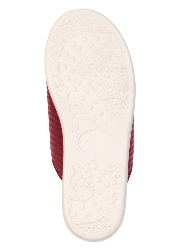 Comfortabele damespantoffels, breedte H, met klittenbandsluiting BORDEAUX