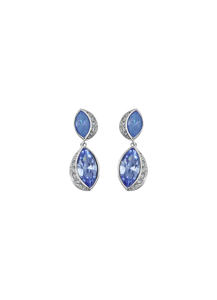Blue Shine – Stralende oorbellen met Swarovski kristallen 
