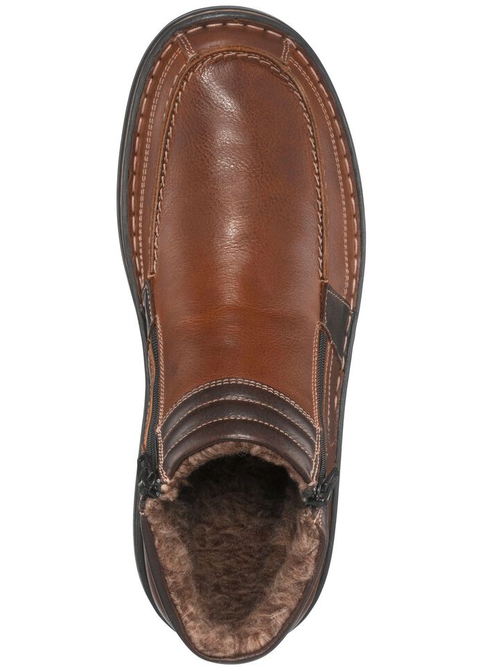 GINO GALANTE, gevoerde herenlaarzen, winterschoenen, met uitneembaar voetbed 