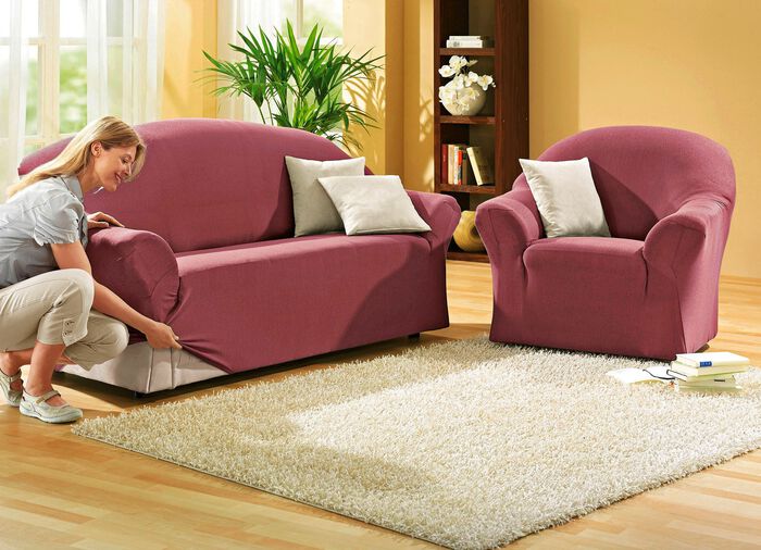 Beschermende stretchhoezen voor fauteuils en banken 