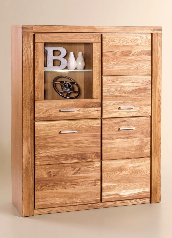 Dressoir met massief houten fronten WILD EIKEN