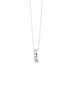 Moderne hanger met synthetische zirkonia en ankerketting 