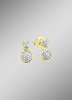 Beweegbare diamanten oorbellen 