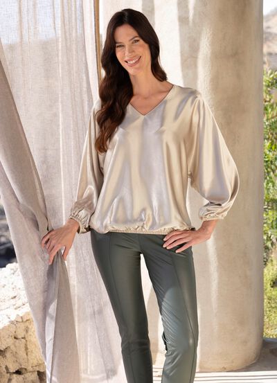 Tuniek met vleermuismouwen 