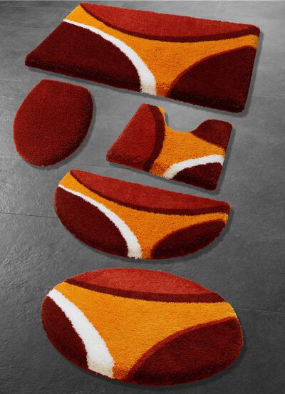 Badkamerset met antislip TPR achterkant 