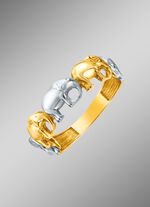 Tweekleurige damesring 