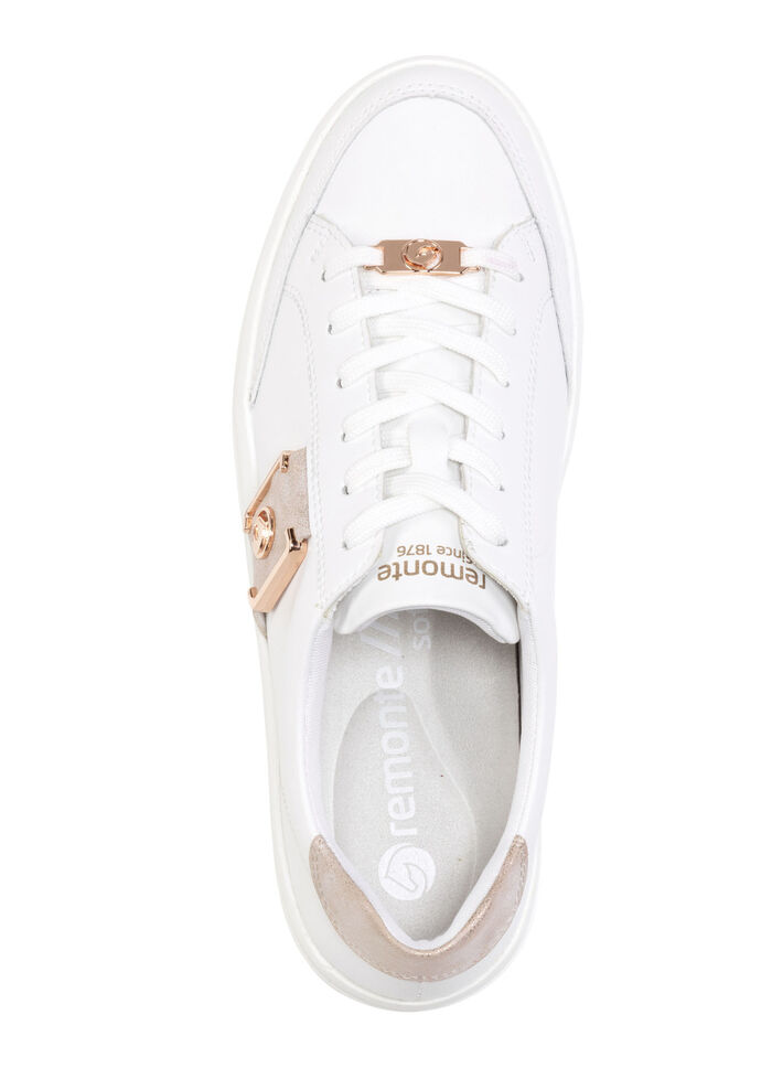 Remonte sneakers met metallic details WIT-ROSÉGOUD