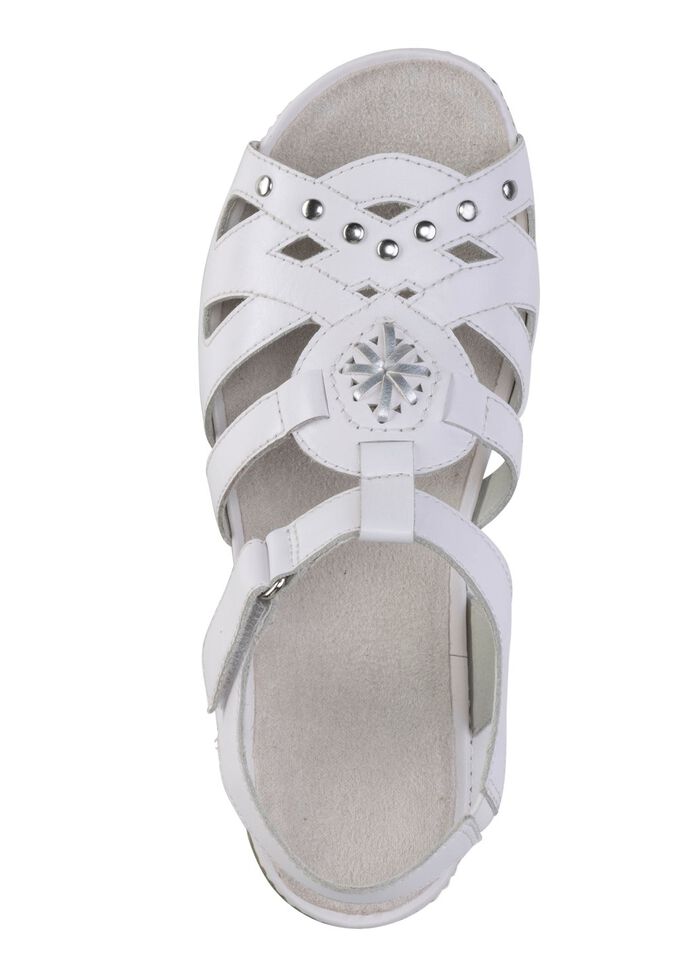 ELENA EDEN sandaal met decoratieve klinknagels en leren inzetstukken 