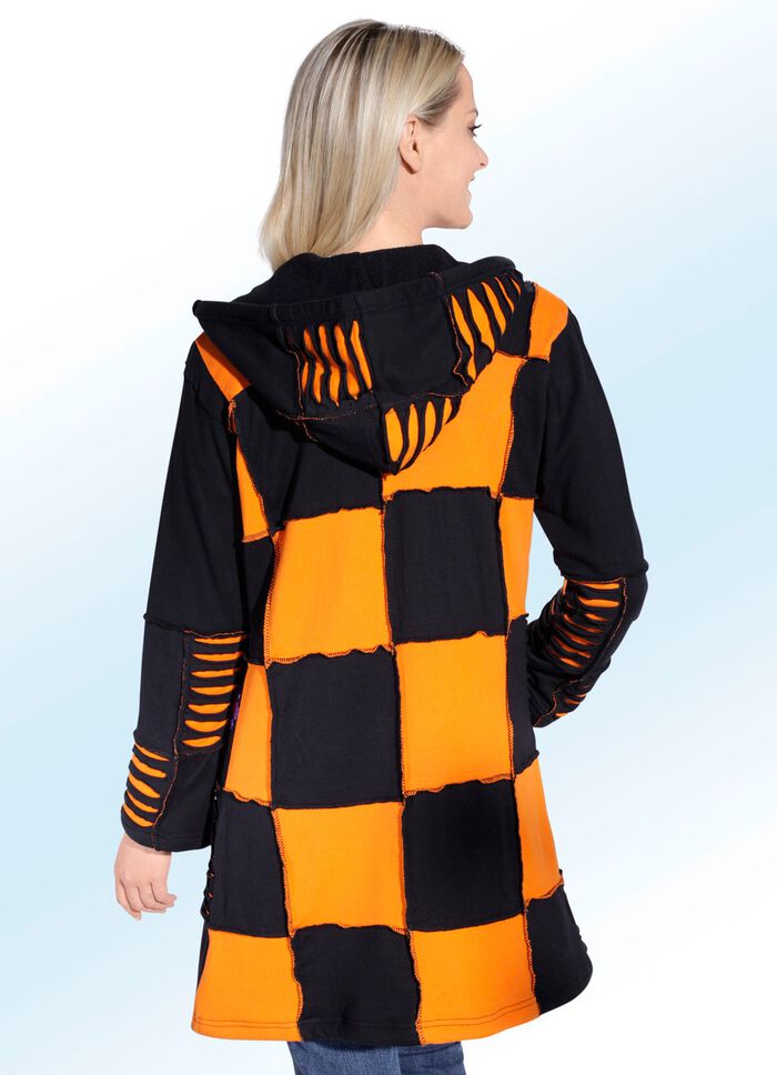 Lange jas met fleece binnenkant 