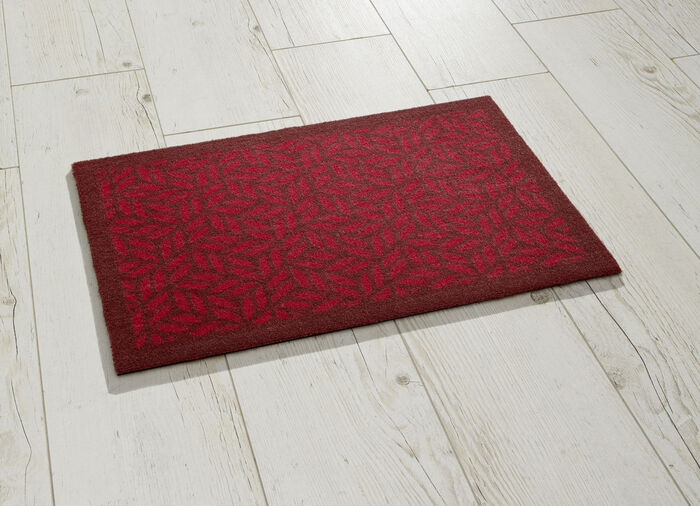 Deurmat met latex achterkant ROOD